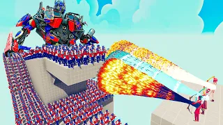 100x OPTIMUS PRIME + 2x GIANT vs 3x EVERY GOD - Totally Accurate Battle Simulator TABS