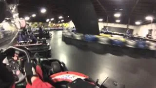 Idiot in go kart gets what he deserves