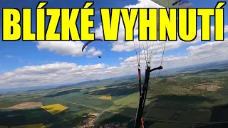 Paragliding Raná - 48 km, blízké vyhnutí (12.5.2020)