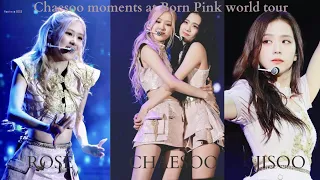 Chaesoo (Jisoo and Rosé) moments at the born pink concert