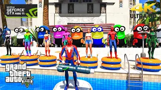 GTA 5 Epic Ragdolls | Spiderman and Super Heroes Minions Jumps/fails (Euphoria Physics)Episode, 158