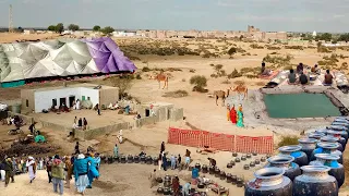 Biggest Traditional Marriage Ceremony in Desert Village Pakistan | Mega Cooking Food for 4000 People