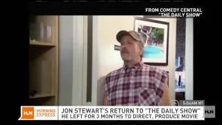 Jon Stewart returns to 'The Daily Show'