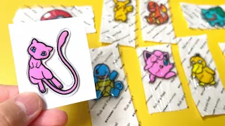 DIY Pokémon Stickers with Shrinky Dinks!