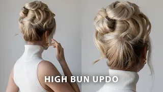 How To: High Bun Updo Hairstyle ✨ Medium - Long Hair Updo Tutorial