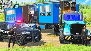 POLICE MOBILE COMMAND *HUGE CHASE* | FARMING SIMULATOR 22
