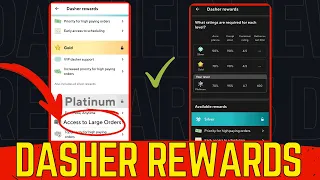 Silver Gold and Platinum Dasher Rewards Explained