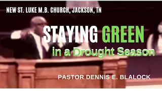 "Stay Green In A Drought Season," Jeremiah 17:7-8, Dennis E. Blalock