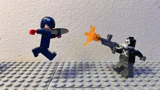 Captain America .VS. Crossbones. | LEGO STOP MOTION.