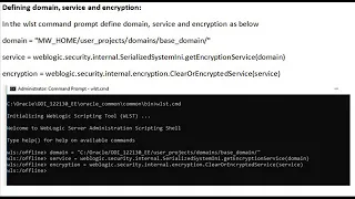 Steps for Decrypting forgotten weblogic password