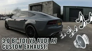 Brutal 3.0 Bi-TDI Audi A7 Custom Exhaust!!! - Darkside Developments