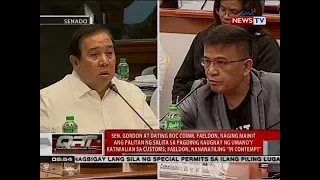 QRT: Gordon at dating Faeldon, naging mainit ang palitan ng salita sa pagdinig sa Senado