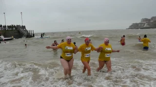 New years day dip at broadstairs 1/1/2017