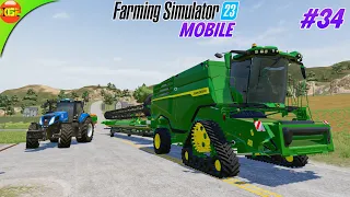 John Deere X9 & New Holland T8 | Farming Simulator 23 Amberstone #34