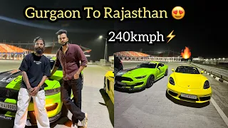 My First Roadtrip In Porsche- Gurgaon To Rajasthan 😍240kmph