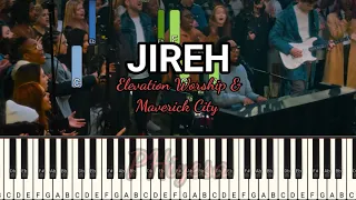JIREH - ELEVATION WORSHIP & MAVERICK CITY ( PIANO TUTORIAL ) SYNTHESIA