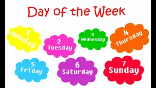 УЧИМ ДНИ НЕДЕЛИ НА АНГЛИЙСКОМ ЯЗЫКЕ. DAYS OF THE WEEK IN ENGLISH.