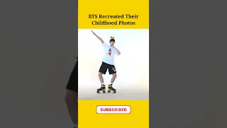 BTS Recreated Their Childhood Photos 😍 #shorts