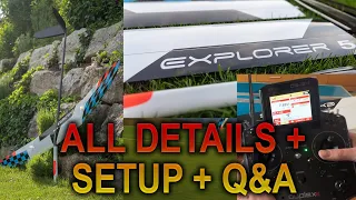 All Details - How to Setup - Q&A - RC Thermal Soaring Glider Explorer 5 - NAN Models