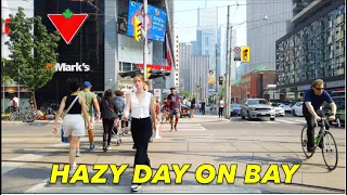 The Smoke Returns: Southbound On Bay St From Davenport Rd To Nathan Phillips Square | Toronto Walk