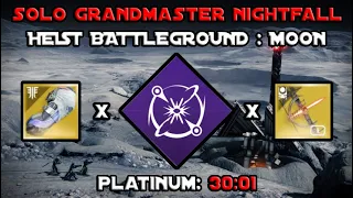 Solo Grandmaster Nightfall - Heist Battleground Moon - Void Warlock w/ Ticcu's + Contraverse Hold