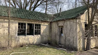 Exploring abandoned buildings in the woods