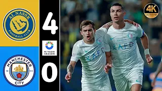 Al Nassr vs Manchester City 4-0 | Ronaldo Brace Riyadh Season Highlights & Goals