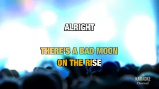 Bad Moon Rising in the Style of "Creedence Clearwater Revival" with lyrics (no lead vocal)