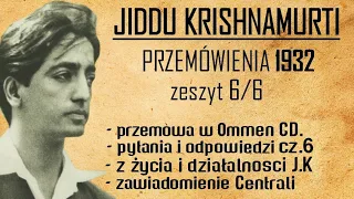 Jiddu Krishnamurti- Przemówienia 1932 zeszyt 6