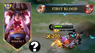 THIS WHY FREYA ALWAYS OP IN EXP LANE!!! ( MUST TRY ) FREYA BEST BUILD 2024 - MLBB