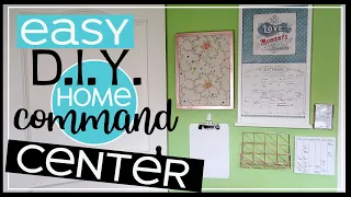 Create YOUR DIY Family Command Center | Tips to Keep a Family Organized