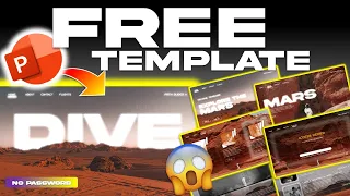 FREE ADVENTURE to MARS themed Template PowerPoint NO PASSWORD!😱