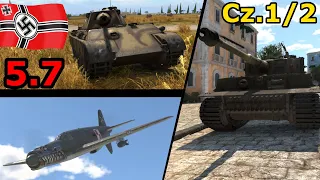 Deutschland 5.7 Cz.1/2 | Tiger I E, Panther F, Do 335 A-1 | War Thunder PL