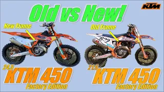 Old vs New!  2024.5 KTM 450 Factory Edition First vs 2021.5 KTM 450 Factory Edition Back to Back!