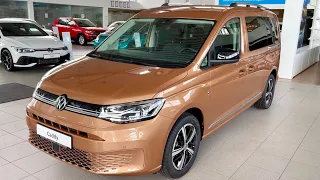 Новый VOLKSWAGEN Caddy Maxi 2022 - детали светодиодных фонарей и индикаторов (пакет Style)