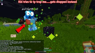 LT5 tries to tp trap me on Donut SMP but gets dtapped instead 💀