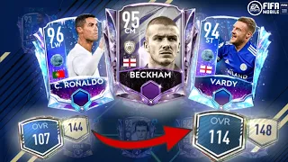 INSANE 107 - 114 OVR TEAM UPGRADE FT. CRISTIANO RONALDO! FIFA MOBILE 21!