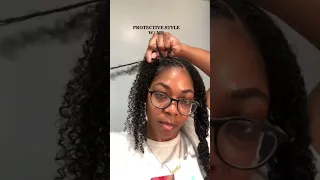 Simple protective style for natural hair ❤️