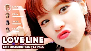 TWICE - Love Line (Line Distribution + Lyrics Karaoke) PATREON REQUESTED