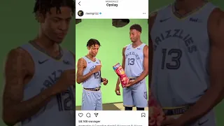 Ja Morant and Jaren Jackson Jr try Canadian chips