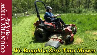 Testing out our New Zero Turn Lawn Mower in Tall Wet Grass | Toro Z-Master 4000 HD 60" Mower