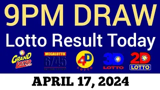 Lotto Result Today 9pm Draw April 17, 2024 Swertres Ez2 PCSO Live Result