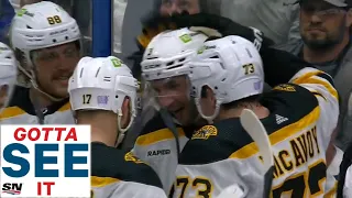 Gotta See It: Boston Bruins Empty Bench To Celebrate Patrice Bergeron's 1000th Career Point