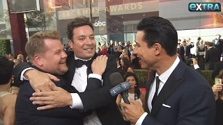 Jimmy Fallon Crashes James Corden’s Interview on the Emmys Red Carpet