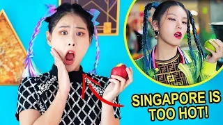 ITZY thinks SINGAPORE IS TOO HOT?  -【ITZY "Icy" Parody】| MiniMoochi