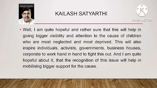 A great moment for all those children| #Kailash Satyarthi @TalkEnglishPro