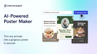 Piktochart AI: AI Poster Generator that turns a prompt to poster in 10 seconds  ⚡️