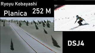 Real jumps in DSJ4 #3 Ryoyu Kobayashi 252m Planica 2019