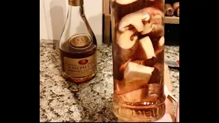 Грибы на коньяке Настойка Шиитаке.  Miracle Shiitake in cognac.