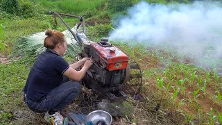 💡 Genius girl travels 50 km to repair Diesel engine, FREE repair-rusted plow abandoned in a field